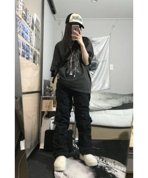 NOMANUAL（NOMANUAL）の「BLACK LETTER T-SHIRT - CHARCOAL（Tシャツ/カットソー・レディース・その他・X-LARGE/LARGE/MEDIUM/SMALL）」の12枚目の写真