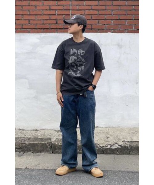 NOMANUAL（NOMANUAL）の「BLACK LETTER T-SHIRT - CHARCOAL（Tシャツ/カットソー・レディース・その他・X-LARGE/LARGE/MEDIUM/SMALL）」の13枚目の写真