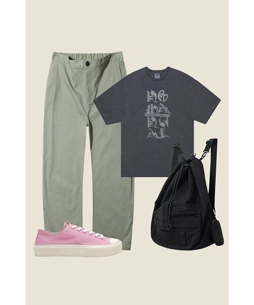 NOMANUAL（NOMANUAL）の「BLACK LETTER T-SHIRT - CHARCOAL（Tシャツ/カットソー・レディース・その他・X-LARGE/LARGE/MEDIUM/SMALL）」の18枚目の写真