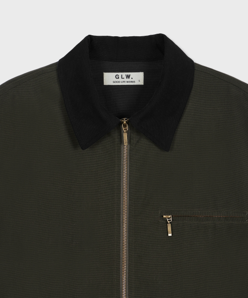 GLW(ジーエルダブリュ)の「キャンバスワークジャケットカーキ(その他アウター・レディース・その他・SMALL/MEDIUM/LARGE)」の2枚目の写真