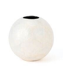  ホワイトフラワーベース セラミックホワイトラインフラワーベース – acacia