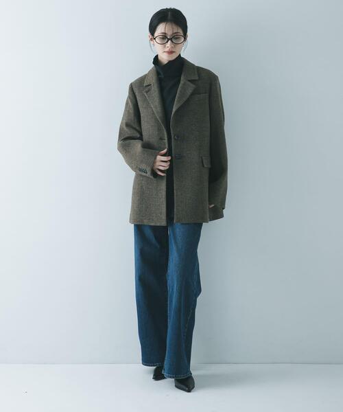 URBAN RESEARCH（アーバンリサーチ）の「TRソフトツイルハイネックシャツ（シャツ/ブラウス・レディース・アイボリー/ブラック・FREE）」の18枚目の写真