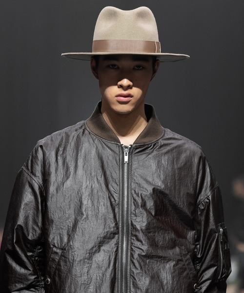 MSML（エムエスエムエル）の「PRINTED WOOL HAT（ハット・メンズ・ブラック/グレイッシュベージュ・M/L）」の9枚目の写真