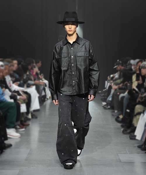 MSML（エムエスエムエル）の「PRINTED WOOL HAT（ハット・メンズ・ブラック/グレイッシュベージュ・M/L）」の8枚目の写真