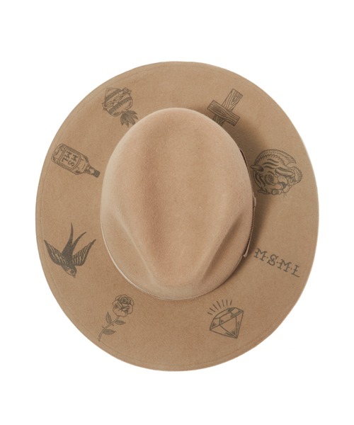 MSML（エムエスエムエル）の「PRINTED WOOL HAT（ハット・メンズ・ブラック/グレイッシュベージュ・M/L）」の12枚目の写真