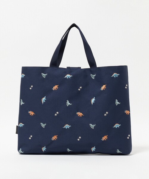 MEI（メイ）の「【別注】＜MEI＞レッスン トートバッグ（恐竜） / キッズ（トートバッグ・キッズ・ネイビー・FREE）」の3枚目の写真