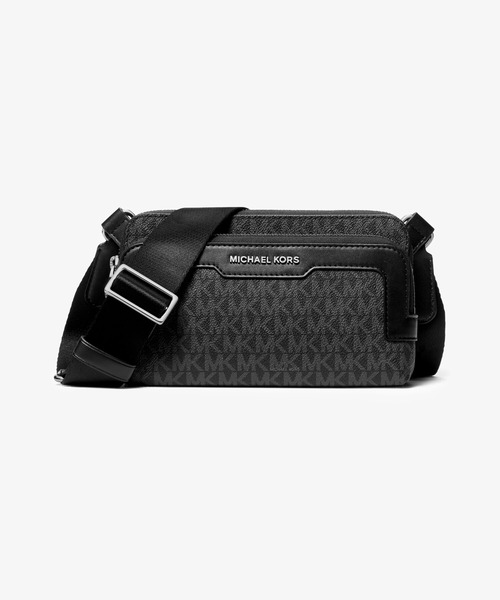 MICHAEL KORS(マイケルコース)の「HUDSON クロスボディ - MKシグネチャー(ショルダーバッグ・メンズ・ブラック・FREE)」の1枚目の写真