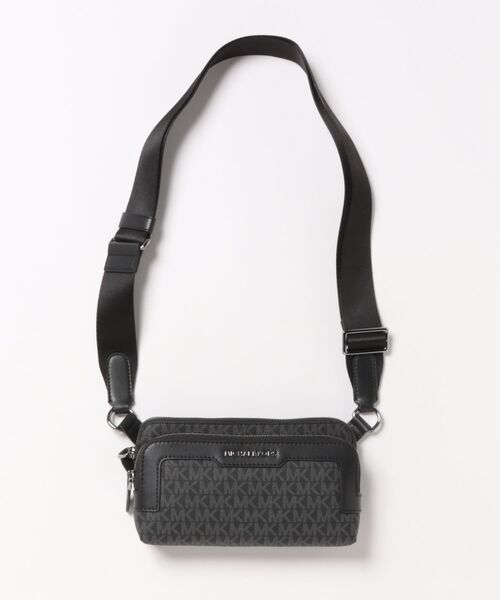 MICHAEL KORS(マイケルコース)の「HUDSON クロスボディ - MKシグネチャー(ショルダーバッグ・メンズ・ブラック・FREE)」の4枚目の写真