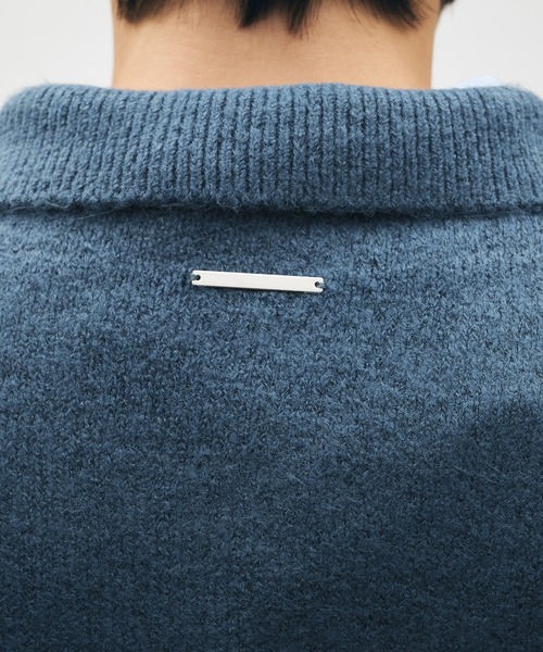 Adoon plain（アドーンプレーン）の「Silver Plate Knit Poro Shirt / シルバープレートニットポロシャツ（ニット/セーター・メンズ・ブルー/チャコールグレー/ボルドー/ブラウン・LARGE/MEDIUM）」の19枚目の写真