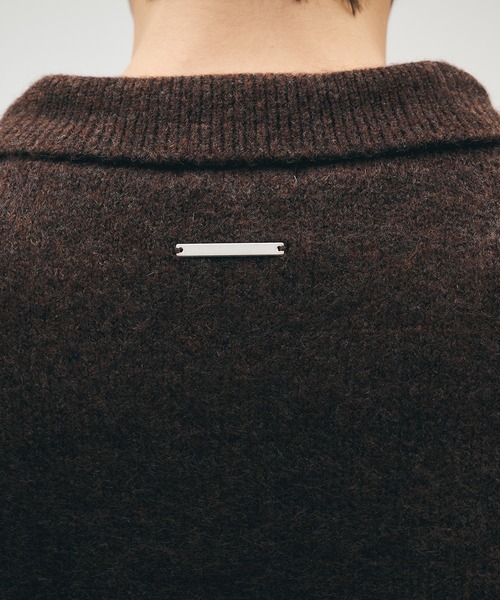 Adoon plain（アドーンプレーン）の「Silver Plate Knit Poro Shirt / シルバープレートニットポロシャツ（ニット/セーター・メンズ・ブルー/チャコールグレー/ボルドー/ブラウン・LARGE/MEDIUM）」の15枚目の写真