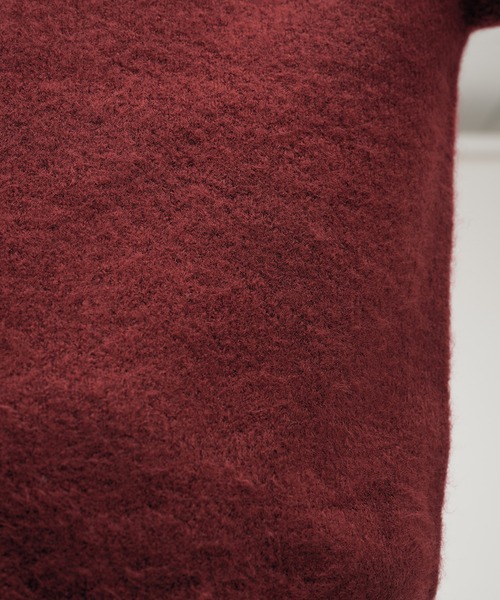 Adoon plain（アドーンプレーン）の「Silver Plate Knit Poro Shirt / シルバープレートニットポロシャツ（ニット/セーター・メンズ・ブルー/チャコールグレー/ボルドー/ブラウン・LARGE/MEDIUM）」の12枚目の写真