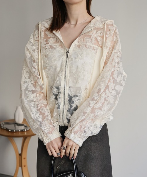 sakishimatokyo（サキシマトーキョー）の「レースジップブルゾン（ブルゾン・レディース・アイボリー/ブラック・FREE）」の17枚目の写真