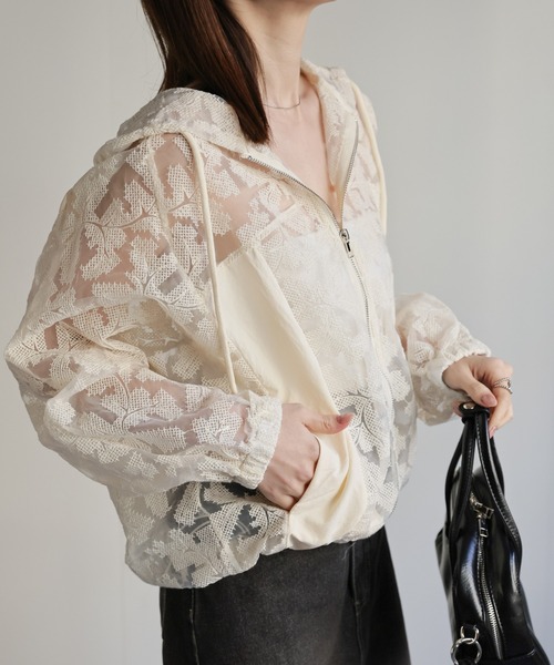 sakishimatokyo（サキシマトーキョー）の「レースジップブルゾン（ブルゾン・レディース・アイボリー/ブラック・FREE）」の19枚目の写真