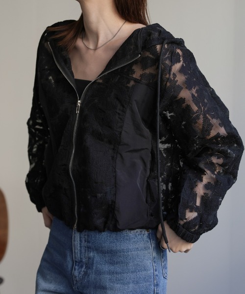 sakishimatokyo（サキシマトーキョー）の「レースジップブルゾン（ブルゾン・レディース・アイボリー/ブラック・FREE）」の15枚目の写真