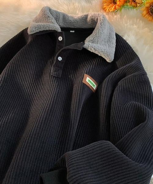 REBALANCE（リバランス）の「メンズコーデュロイポロスウェット（スウェット・メンズ・C/B/A・X-LARGE/LARGE/MEDIUM）」の3枚目の写真