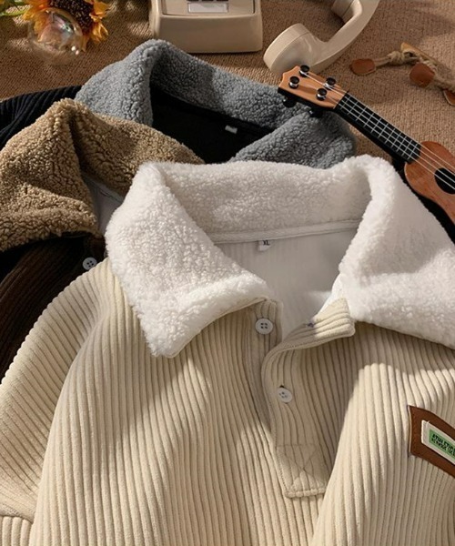 REBALANCE（リバランス）の「メンズコーデュロイポロスウェット（スウェット・メンズ・C/B/A・X-LARGE/LARGE/MEDIUM）」の5枚目の写真
