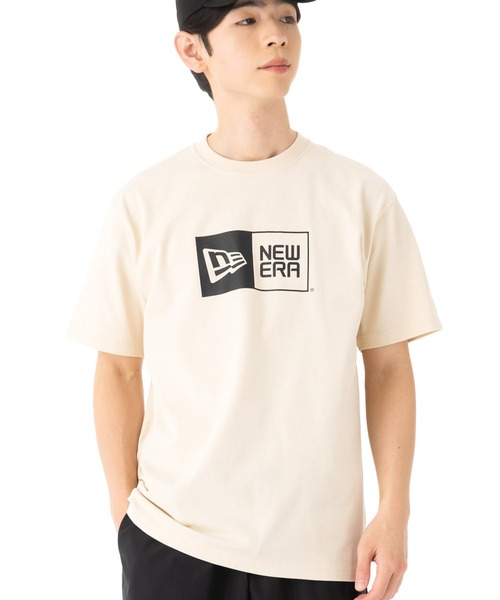 NEW ERA(ニューエラ)の「ニューエラ 半袖Tシャツ ボックスロゴ(Tシャツ/カットソー・メンズ・ベージュ/グレー/ブラック/ホワイト・XXL/XL/M/S/L)」の4枚目の写真