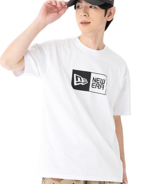 NEW ERA(ニューエラ)の「ニューエラ 半袖Tシャツ ボックスロゴ(Tシャツ/カットソー・メンズ・ベージュ/グレー/ブラック/ホワイト・XXL/XL/M/S/L)」の2枚目の写真