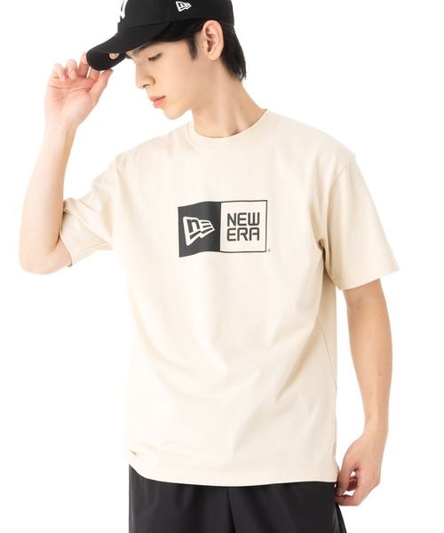 NEW ERA(ニューエラ)の「ニューエラ 半袖Tシャツ ボックスロゴ(Tシャツ/カットソー・メンズ・ベージュ/グレー/ブラック/ホワイト・XXL/XL/M/S/L)」の13枚目の写真