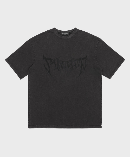 SAINTPAIN(セイントペイン)の「SP ブルータルピグメント 半袖Tシャツ ブラック(Tシャツ/カットソー・メンズ・その他・MEDIUM/LARGE)」の1枚目の写真