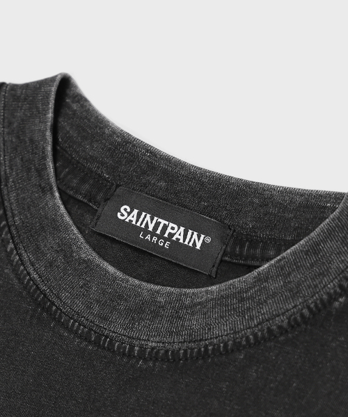 SAINTPAIN(セイントペイン)の「SP ブルータルピグメント 半袖Tシャツ ブラック(Tシャツ/カットソー・メンズ・その他・MEDIUM/LARGE)」の3枚目の写真