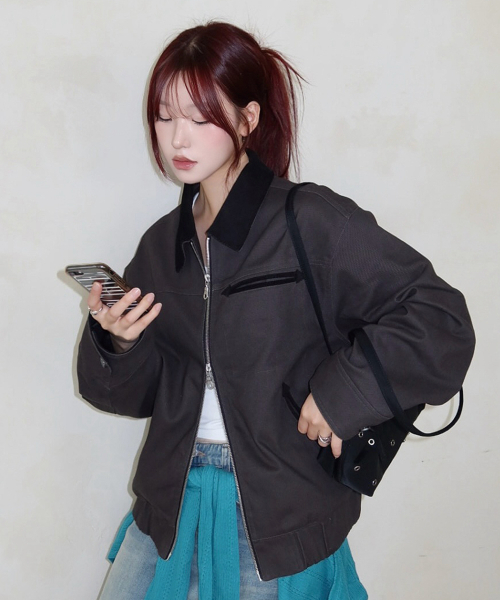 IDWS（アイドンワナセル）の「Hatch Work Jumper Charcoal（その他アウター・レディース・その他・1/2）」の16枚目の写真