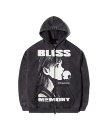 RG Bliss Washed Zip-up hoodie (Charcoal)