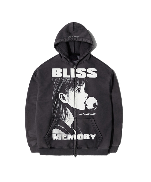 RG Bliss — флис‑худи на молнии (Charcoal)
