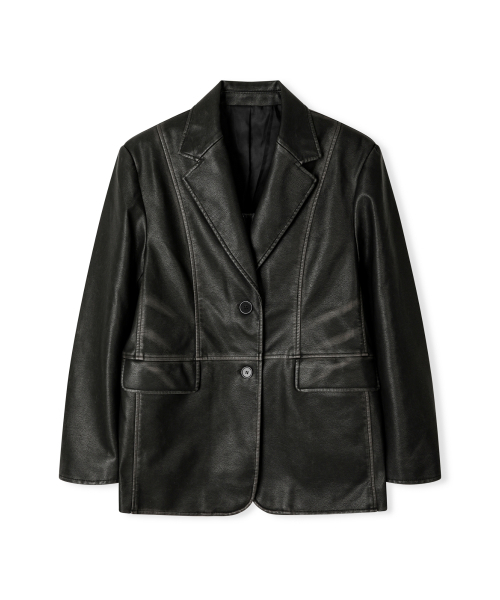 LEATHERY（レザリー）の「ウォッシュドレザーブレザー [WASHED BROWN]（テーラードジャケット・レディース・その他・FREE）」の7枚目の写真