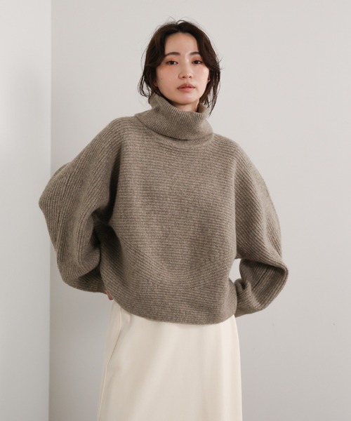 select MOCA Et(セレクトモカエト)の「【Et】Long Turtleneck Knit(ニット/セーター・レディース・モカ/ブラック・FREE)」の12枚目の写真