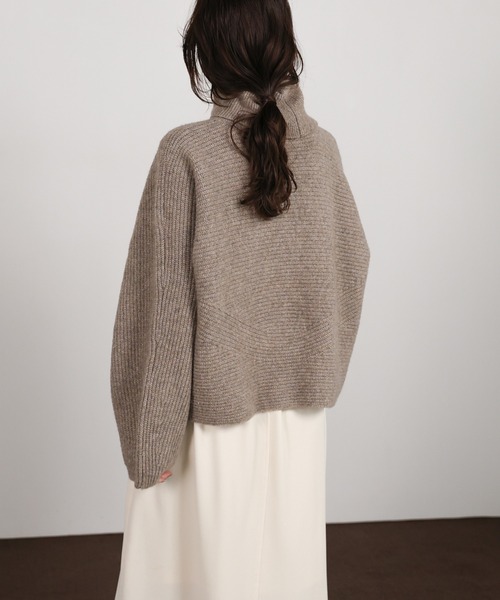 select MOCA Et(セレクトモカエト)の「【Et】Long Turtleneck Knit(ニット/セーター・レディース・モカ/ブラック・FREE)」の13枚目の写真