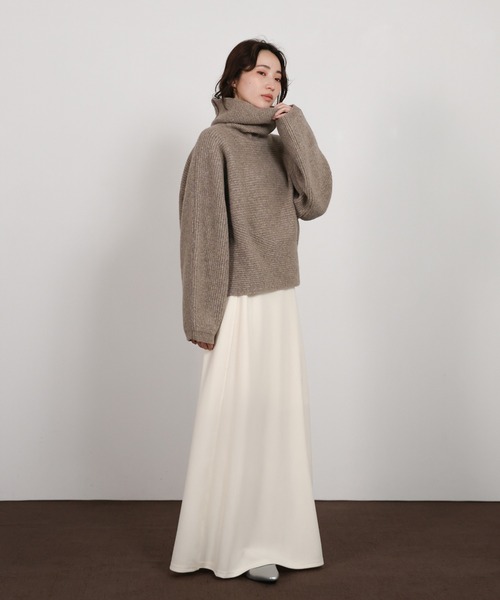 select MOCA Et(セレクトモカエト)の「【Et】Long Turtleneck Knit(ニット/セーター・レディース・モカ/ブラック・FREE)」の8枚目の写真