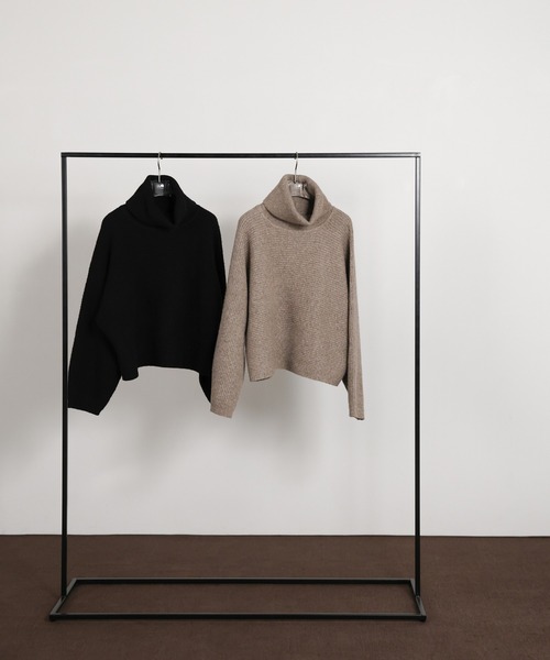 select MOCA Et(セレクトモカエト)の「【Et】Long Turtleneck Knit(ニット/セーター・レディース・モカ/ブラック・FREE)」の15枚目の写真
