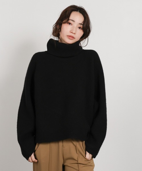 select MOCA Et(セレクトモカエト)の「【Et】Long Turtleneck Knit(ニット/セーター・レディース・モカ/ブラック・FREE)」の17枚目の写真