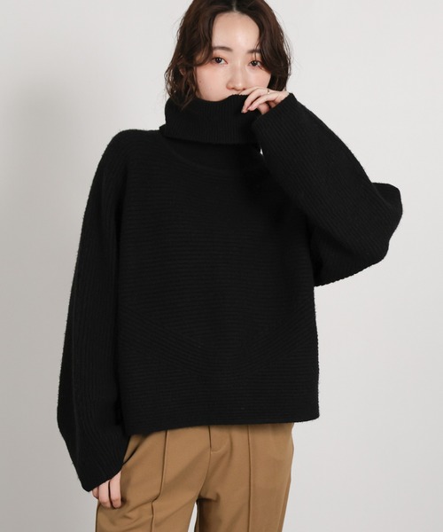 select MOCA Et(セレクトモカエト)の「【Et】Long Turtleneck Knit(ニット/セーター・レディース・モカ/ブラック・FREE)」の18枚目の写真