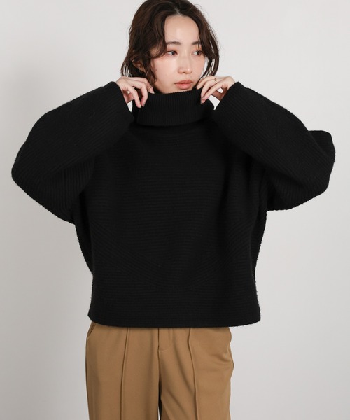 select MOCA Et(セレクトモカエト)の「【Et】Long Turtleneck Knit(ニット/セーター・レディース・モカ/ブラック・FREE)」の16枚目の写真