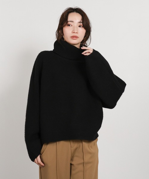 select MOCA Et(セレクトモカエト)の「【Et】Long Turtleneck Knit(ニット/セーター・レディース・モカ/ブラック・FREE)」の21枚目の写真