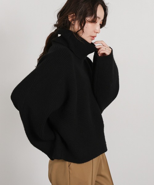 select MOCA Et(セレクトモカエト)の「【Et】Long Turtleneck Knit(ニット/セーター・レディース・モカ/ブラック・FREE)」の22枚目の写真
