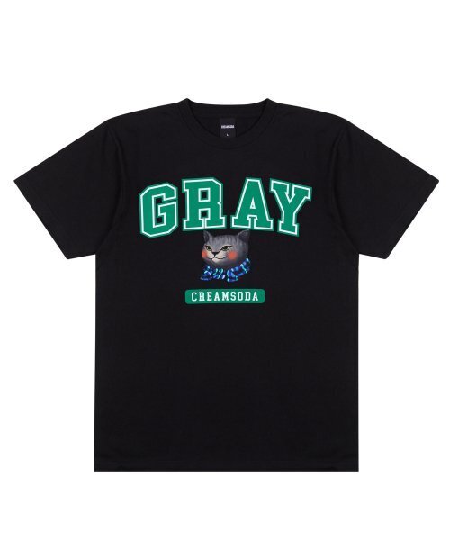 CREAM SODA LAB(クリームソーダラボ)の「グレー ロゴ 半袖Tシャツ ブラック グリーン(Tシャツ/カットソー・メンズ・その他・LARGE/MEDIUM/X-LARGE/XX-LARGE)」の7枚目の写真