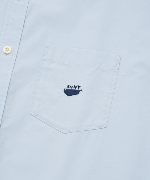 COVERNAT(カバーナット)の「ウェイルロゴコットンハーフシャツライトブルー(シャツ/ブラウス・レディース・その他・LARGE/X-LARGE/XX-LARGE/SMALL)」の4枚目の写真