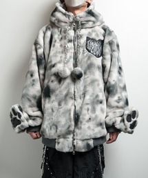 BACKSTAGE PASS（バックステージパス）の「NAUGHTY CAT(ノーティー キャット)オーバーサイズ ネコ耳 ファー ブルゾン/パーカー（その他アウター・メンズ）」