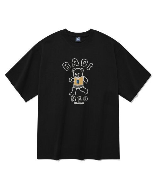 RADINEO(ラディネオ)の「ラディベア 半袖Tシャツ ブラック(Tシャツ/カットソー・メンズ・その他・LARGE/MEDIUM/SMALL/X-LARGE)」の1枚目の写真