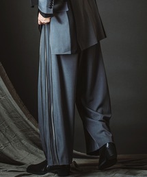 【NO ID.】Side Zip Easy Wide Trousers / サイド ジップ イージー ワイド トラウザーズ