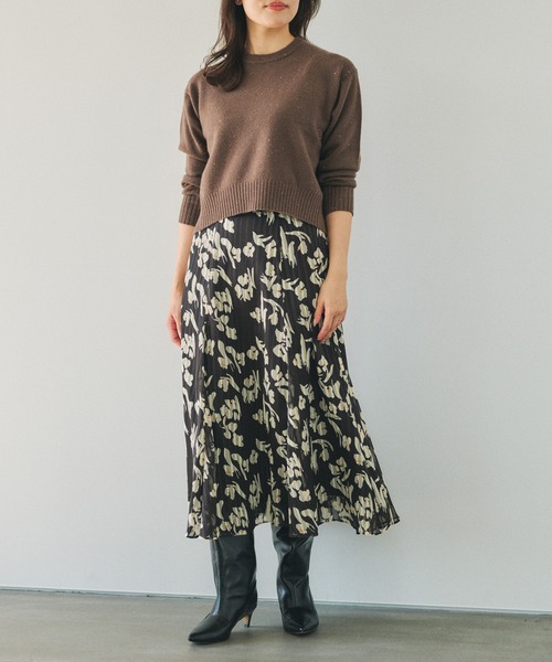 ROPE'（ロペ）の「スーパーファインメリノウールスパンコールニット（ニット/セーター・レディース・ブラック/ブラウン/ピンク・FREE）」の5枚目の写真