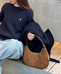 fredy emue | パイピングスエードラウンドワンショルバッグ(ショルダーバッグ)