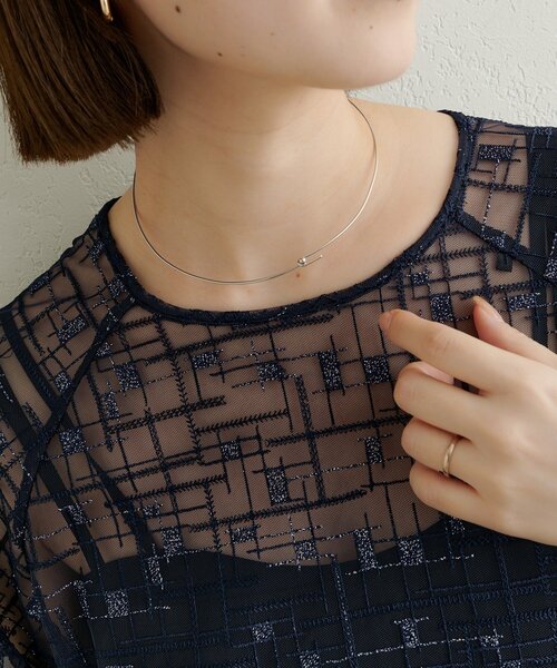 Omekashi（オメカシ）の「プチワイヤーチョーカー（ネックレス・レディース・ゴールド/シルバー・ONE SIZE）」の3枚目の写真