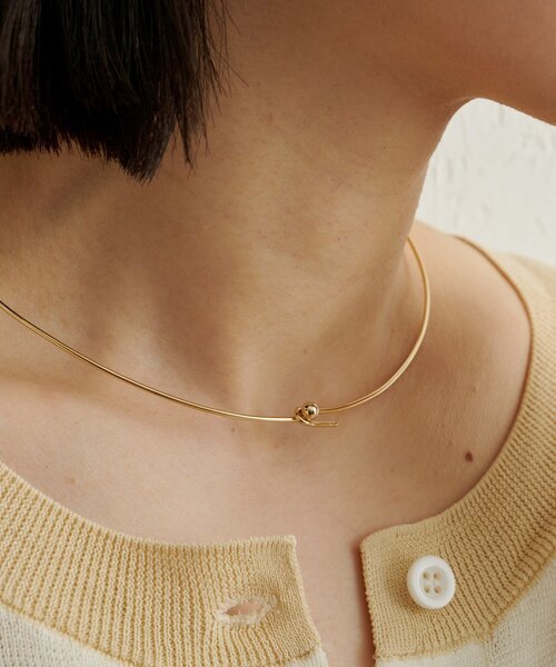 Omekashi（オメカシ）の「プチワイヤーチョーカー（ネックレス・レディース・ゴールド/シルバー・ONE SIZE）」の6枚目の写真