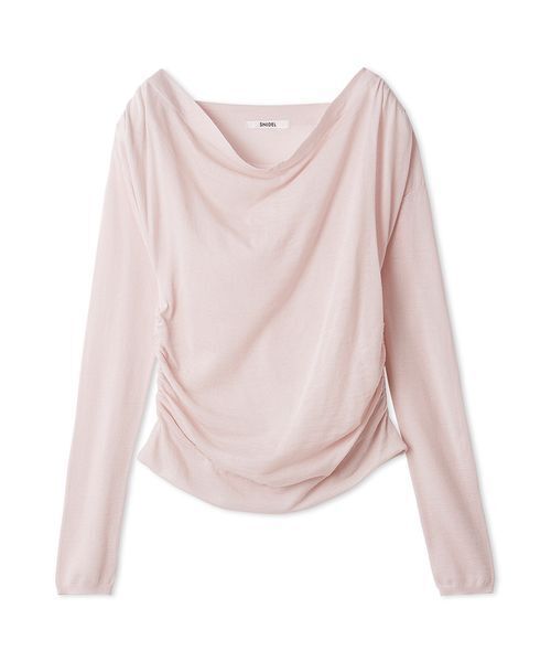 SNIDEL（スナイデル）の「ドレープニットトップス（ニット/セーター・レディース・ライトピンク/アイボリー/レッド/チャコールグレー・F）」の3枚目の写真