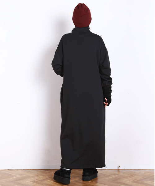 EVERYDAY I LIKE.（エヴリディアイライク）の「*ウォームジップドレス（ワンピース・レディース・ブラウン/ブラック・36/38）」の8枚目の写真