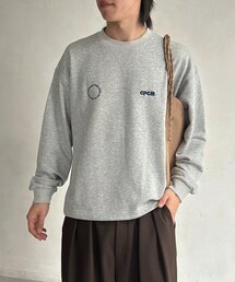 古着ライク胸刺繍バルーンスウェット
